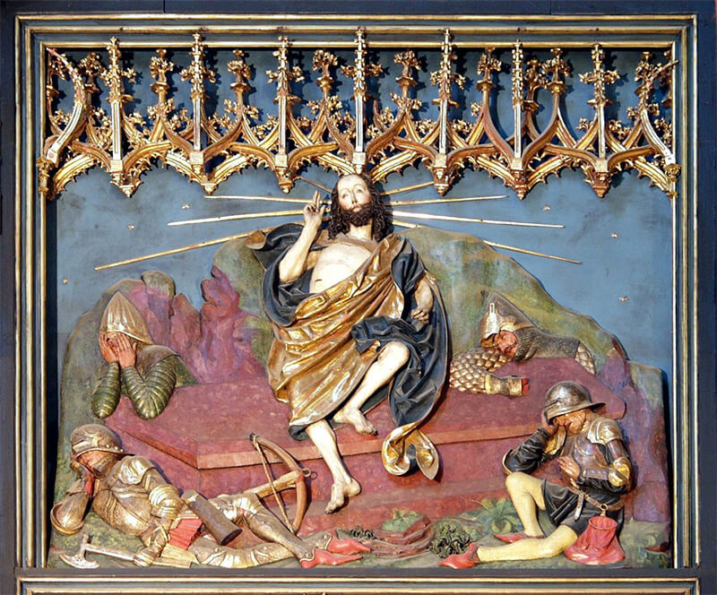 Resurrection of Jesus altar by Veit Stoss