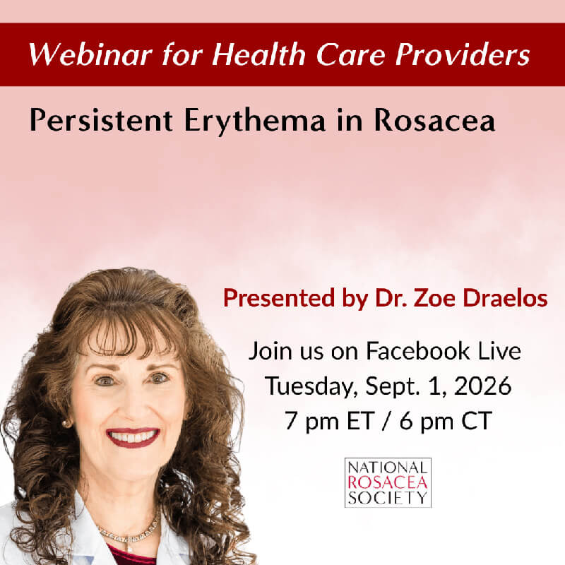 Webinar on Persistent Erythema in Rosacea